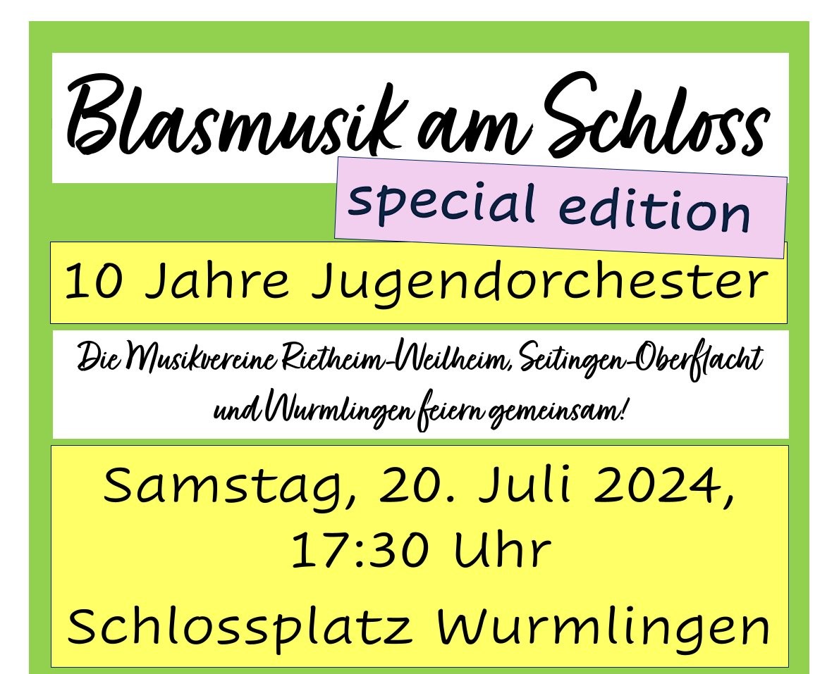 10 jähriges Jubiläum Jugendorchester